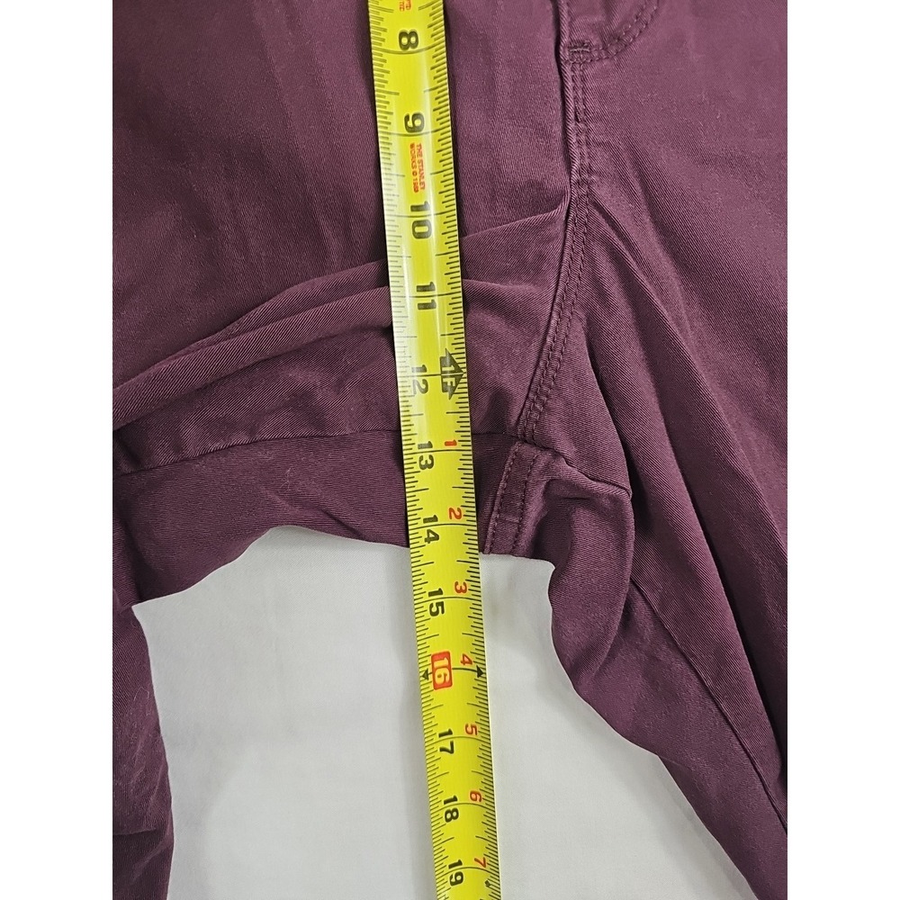 Gloria Vanderbilt Amanda 2.0 Slim Leg Women's‎ size 18 Red Burgundy Denim Jeans - Picture 12 of 13